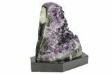 Amethyst Cluster With Wood Base - Uruguay #256636-2
